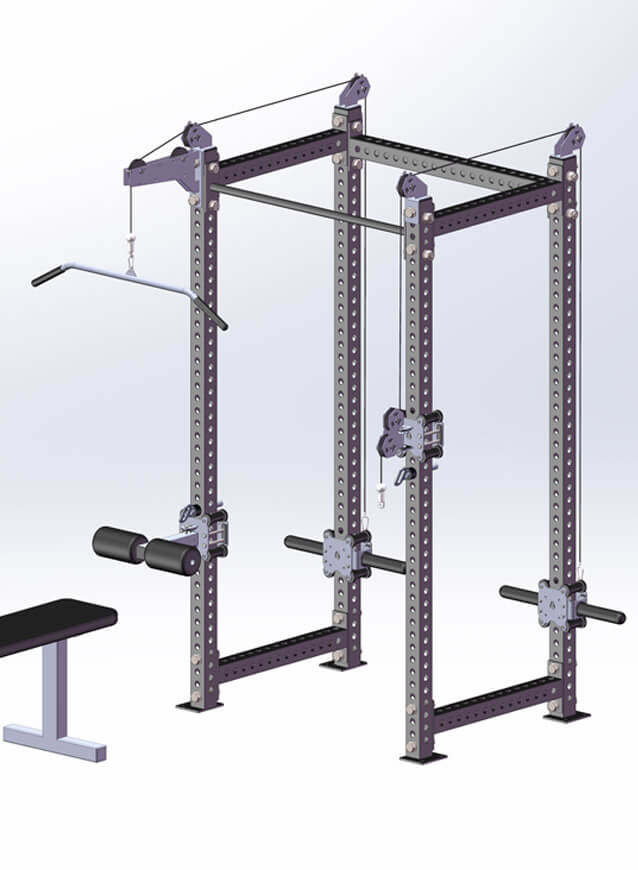 steel crossbox power rack