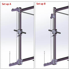 Belt squats pulley attachment