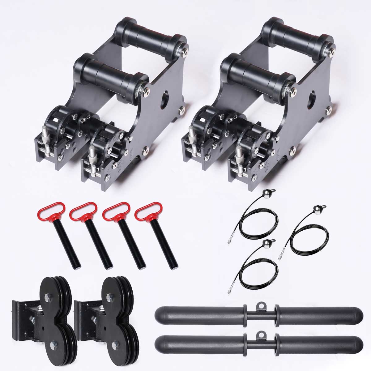 SYL Fitness Power Rack Trolley Cable Pulley System
