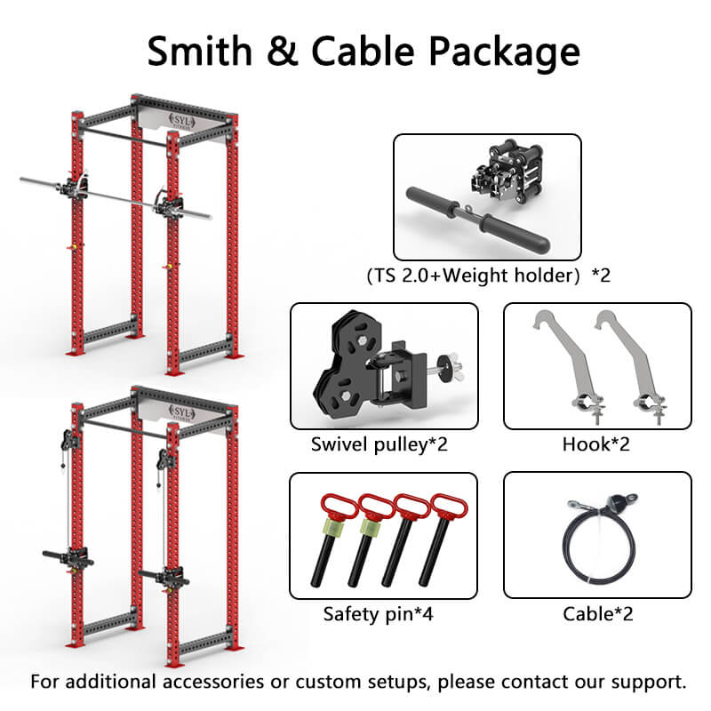 TS 2.0 Trolley Pulley System – DIY Smith Machine & Power Rack Attachment
